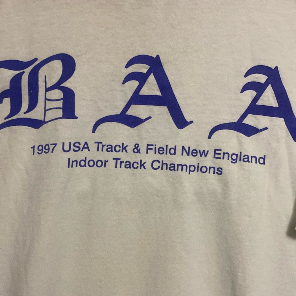 1997 BAA USA indoor tack and field adidas Crewneck t shirt. Mens medium.